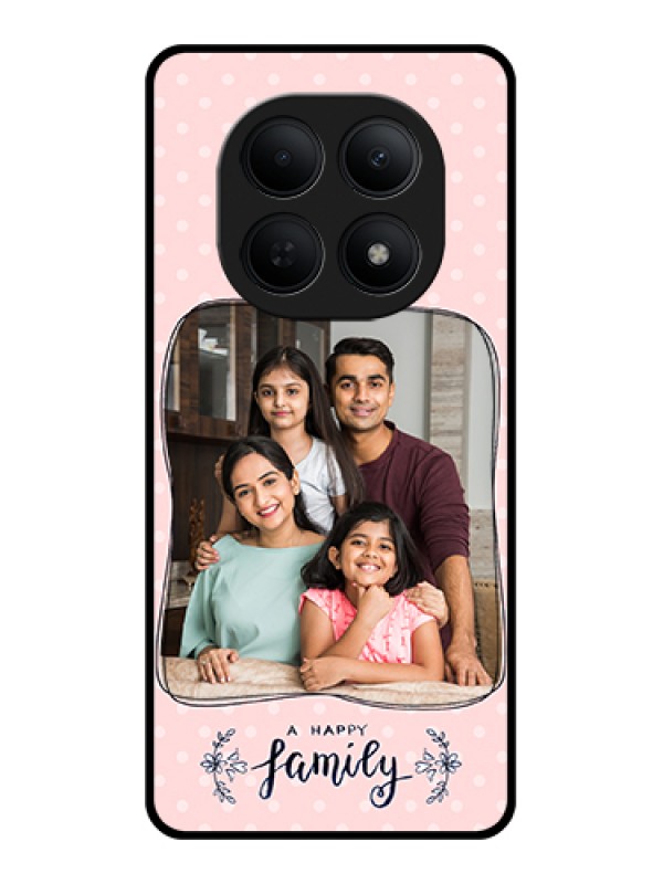 Custom Poco M8 5G Custom Glass Phone Case - Family With Dots Design