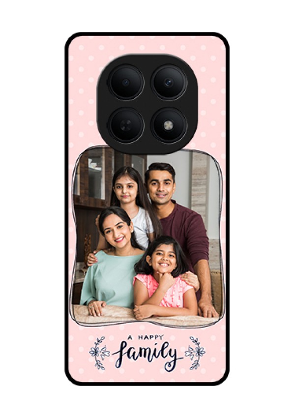 Poco M8 5G Custom Glass Phone Case - Family With Dots Design