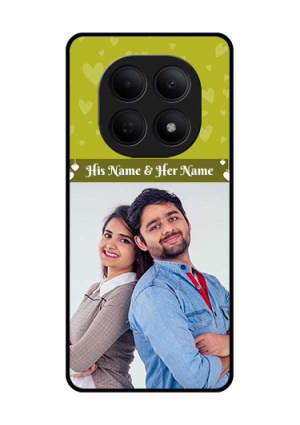 Poco M8 5G Custom Glass Phone Case - You & Me Heart Design