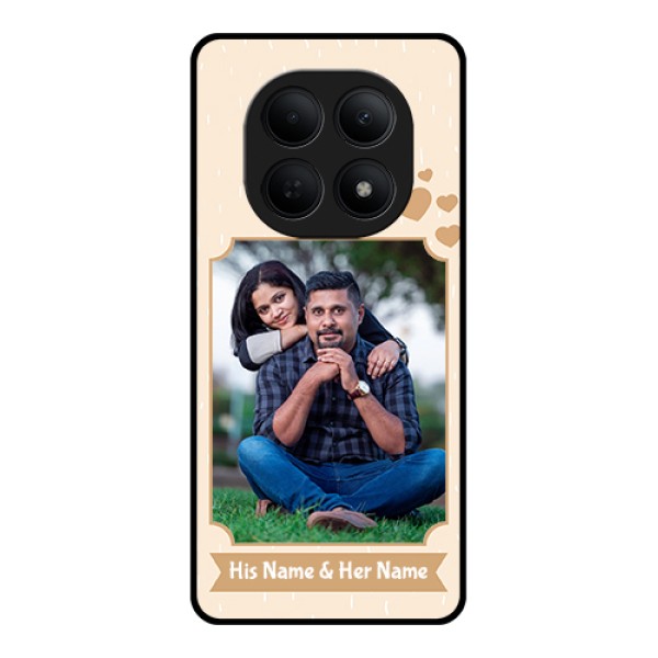 Poco M8 5G Custom Glass Phone Case - With Confetti Love Design