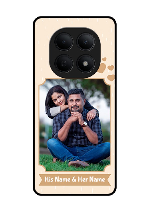 Poco M8 5G Custom Glass Phone Case - With Confetti Love Design