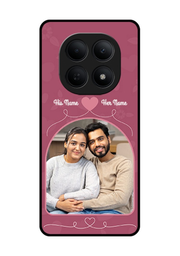 Poco M8 5G Custom Glass Phone Case - Love Floral Design