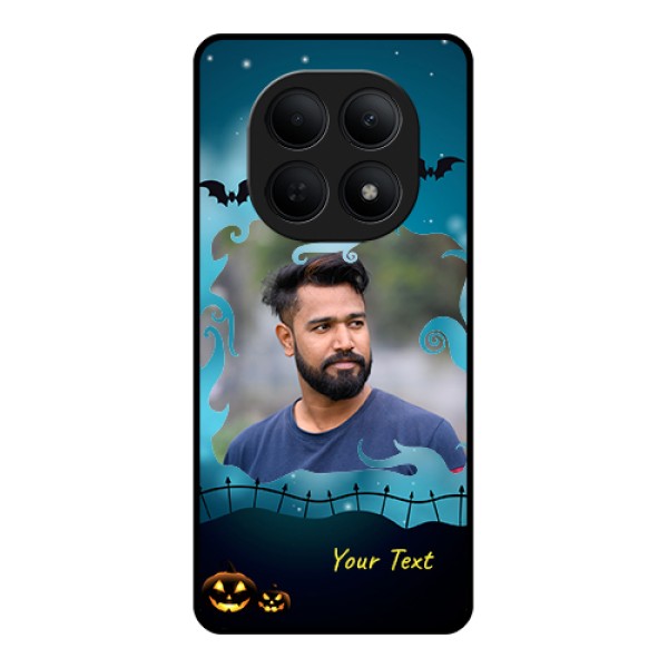 Poco M8 5G Custom Glass Phone Case - Halloween Frame Design