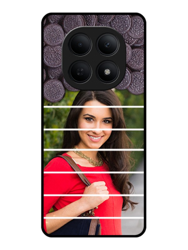 Custom Poco M8 5G Custom Glass Phone Case - With Oreo Biscuit Design
