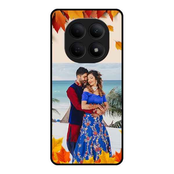 Poco M8 5G Custom Glass Phone Case - Autumn Maple Leaves Design Poco M8 5G Custom Glass Phone Case - Autumn Maple Leaves Design