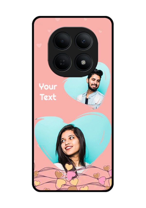 Poco M8 5G Custom Glass Phone Case - Love Doodle Design