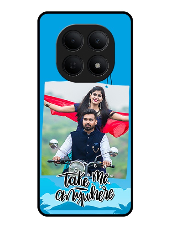 Custom Poco M8 5G Custom Glass Phone Case - Traveller Design
