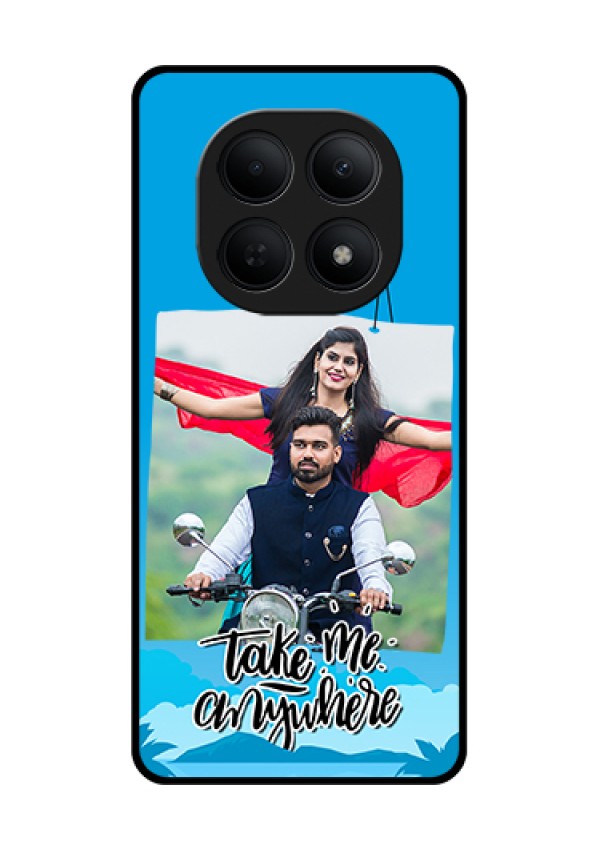 Poco M8 5G Custom Glass Phone Case - Traveller Design