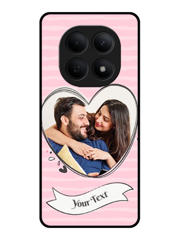 Custom Poco M8 5G Custom Glass Phone Case - Vintage Heart Design