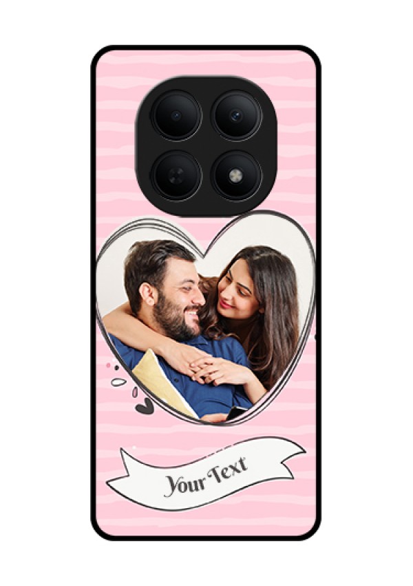Poco M8 5G Custom Glass Phone Case - Vintage Heart Design