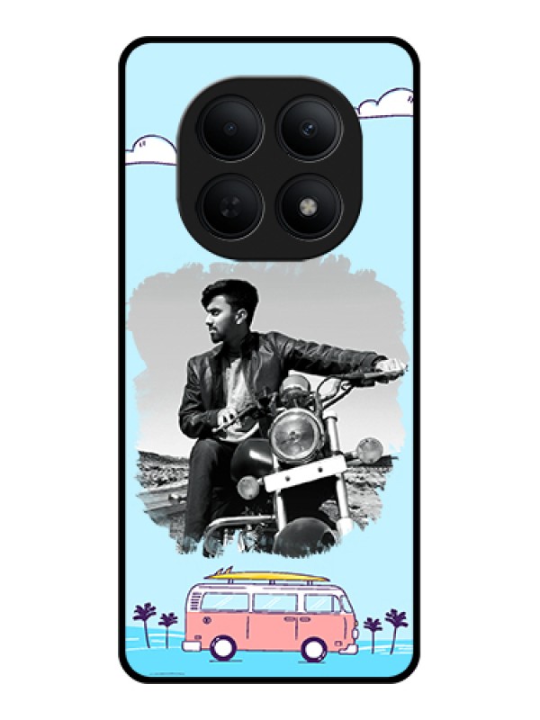 Custom Poco M8 5G Custom Glass Phone Case - Travel & Adventure Design