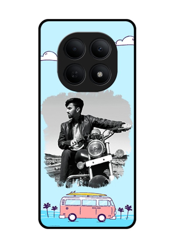 Poco M8 5G Custom Glass Phone Case - Travel & Adventure Design