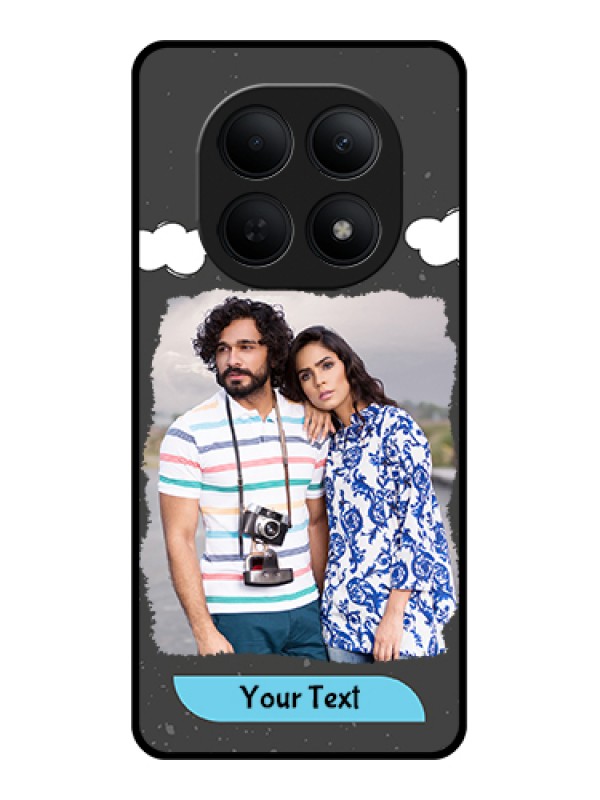 Custom Poco M8 5G Custom Glass Phone Case - Splashes With Love Doodles Design