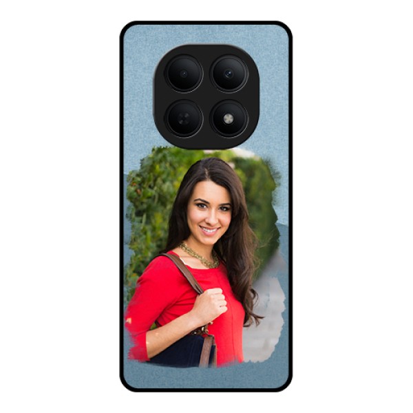 Poco M8 5G Custom Glass Phone Case - Grunge Line Art Design