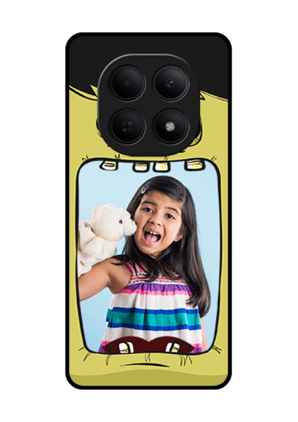 Poco M8 5G Custom Glass Phone Case - Cartoon Monster Back Case Design