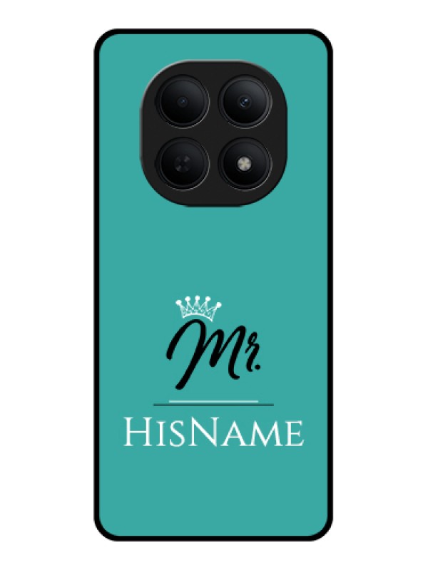 Custom Poco M8 5G Custom Glass Phone Case - Mr With Name Design