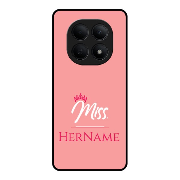Poco M8 5G Custom Glass Phone Case - Mrs With Name Design