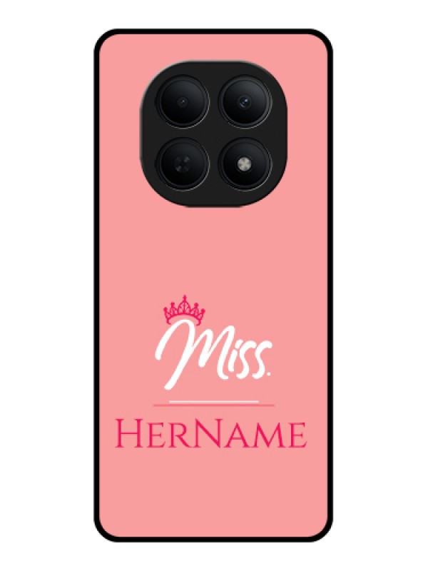 Custom Poco M8 5G Custom Glass Phone Case - Mrs With Name Design