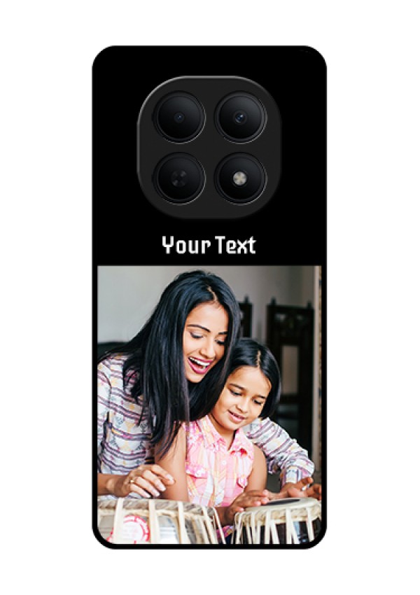Poco M8 5G Custom Glass Phone Case - Photo With Name Design