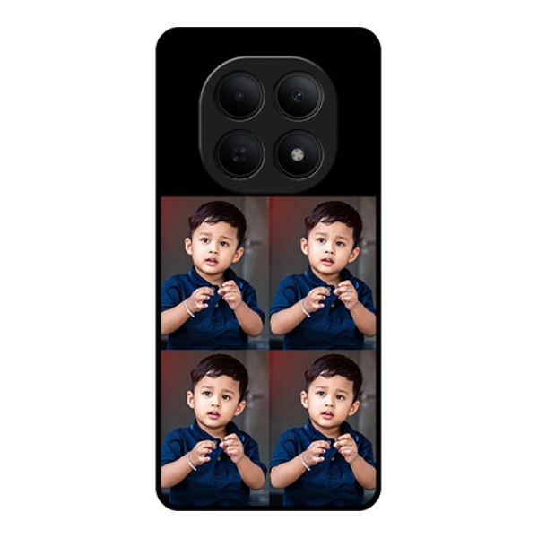 Poco M8 5G Custom Glass Phone Case - 4 Image Holder Design