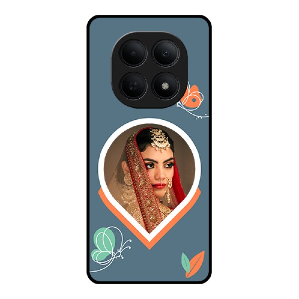 Poco M8 5G Custom Glass Phone Case - Droplet Butterflies Design