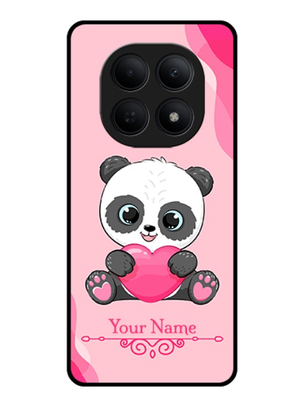 Custom Poco M8 5G Custom Glass Phone Case - Cute Panda Design