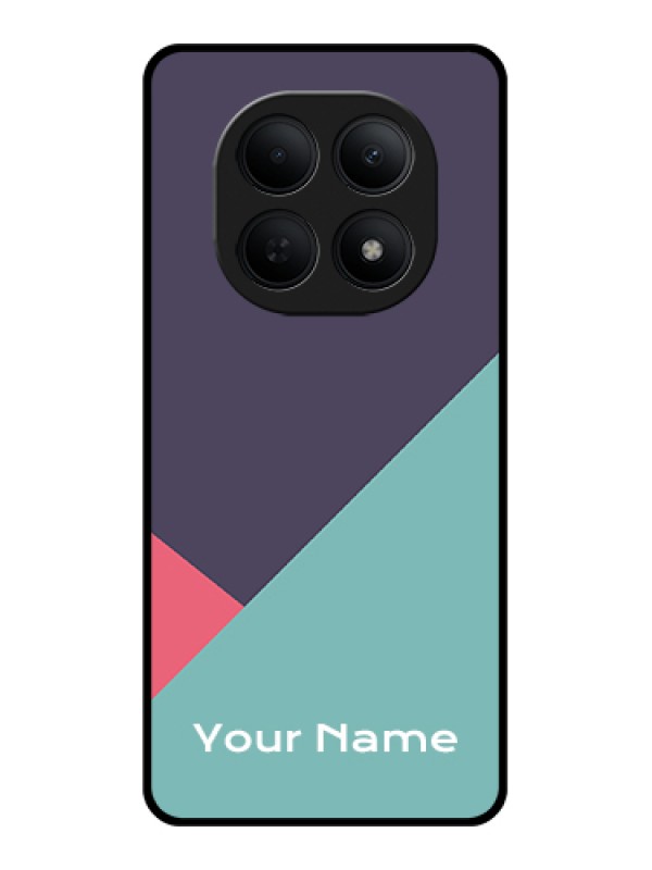 Custom Poco M8 5G Custom Glass Phone Case - Tri Color Abstract Design
