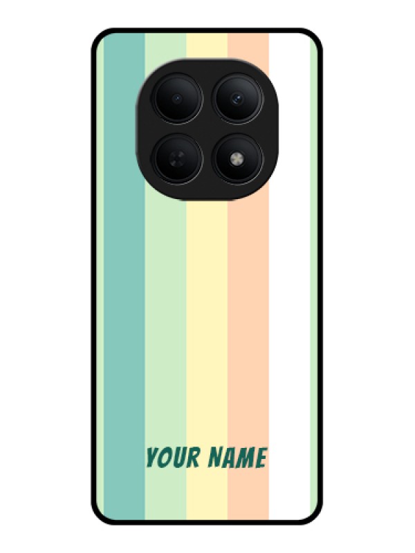 Custom Poco M8 5G Custom Glass Phone Case - Multi - Colour Stripes Design