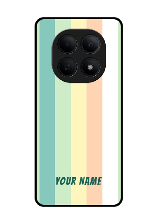 Poco M8 5G Custom Glass Phone Case - Multi - Colour Stripes Design