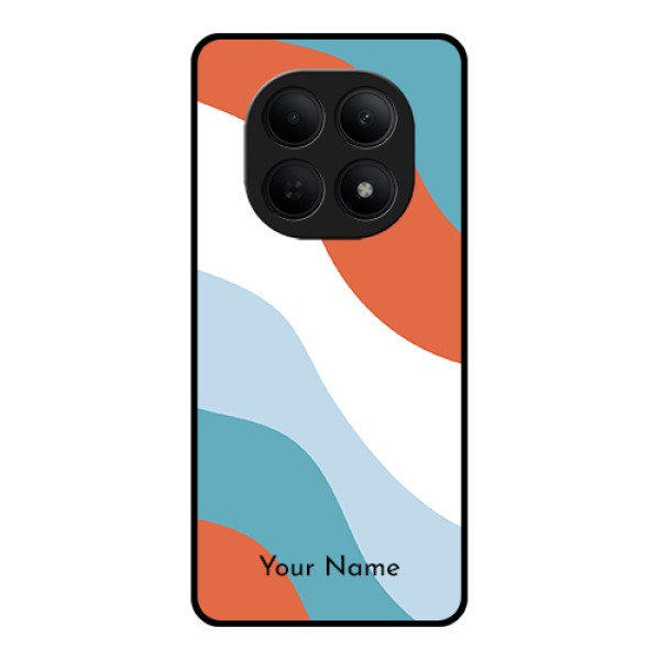 Poco M8 5G Custom Glass Phone Case - Coloured Waves Design