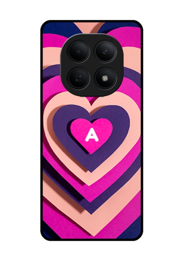 Poco M8 5G Custom Glass Phone Case - Cute Heart Pattern Design