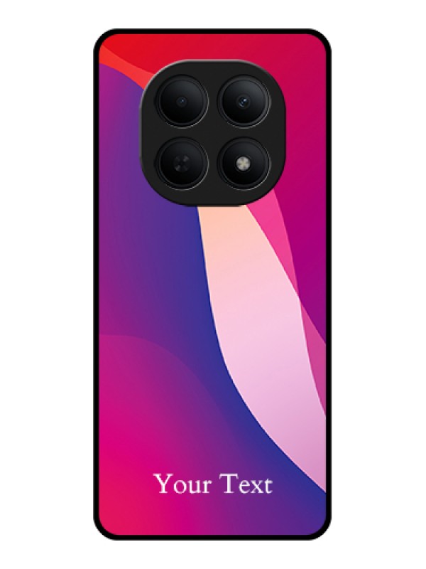 Custom Poco M8 5G Custom Glass Phone Case - Digital Abstract Overlap Design