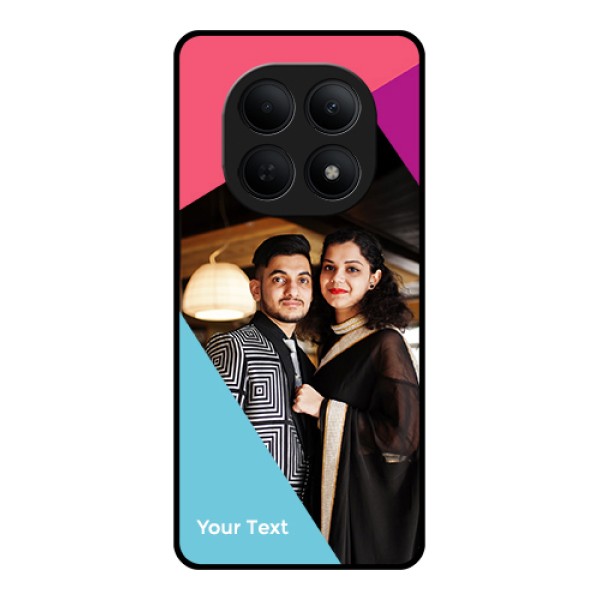 Poco M8 5G Custom Glass Phone Case - Stacked Triple Colour Design Poco M8 5G Custom Glass Phone Case - Stacked Triple Colour Design