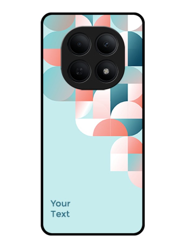 Custom Poco M8 5G Custom Glass Phone Case - Stylish Semi - Circle Pattern Design