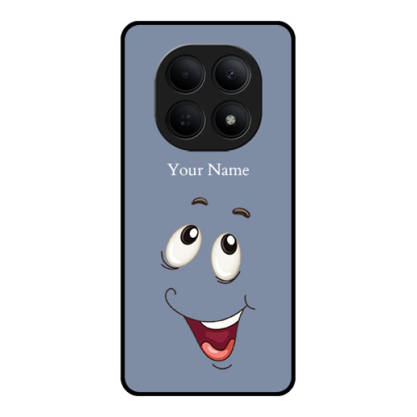 Poco M8 5G Custom Glass Phone Case - Laughing Cartoon Face Design