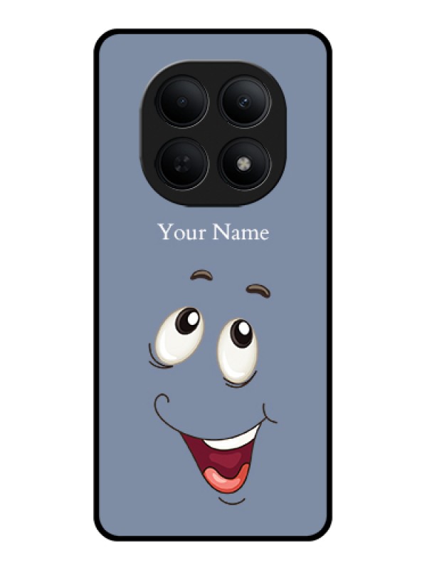 Custom Poco M8 5G Custom Glass Phone Case - Laughing Cartoon Face Design