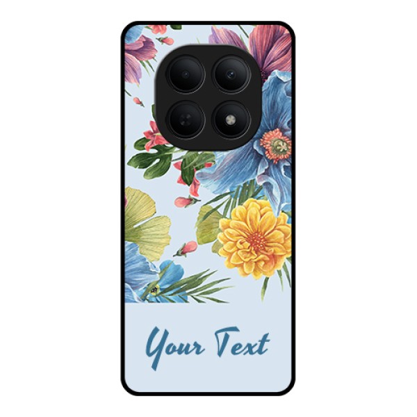 Poco M8 5G Custom Glass Phone Case - Stunning Watercolored Flowers Painting Design Poco M8 5G Custom Glass Phone Case - Stunning Watercolored Flowers Painting Design