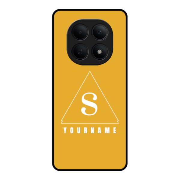 Poco M8 5G Custom Glass Phone Case - Simple Triangle Design