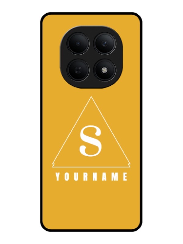 Custom Poco M8 5G Custom Glass Phone Case - Simple Triangle Design
