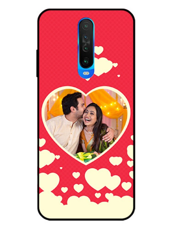 Custom Poco X2 Custom Glass Mobile Case  - Love Symbols Phone Cover Design