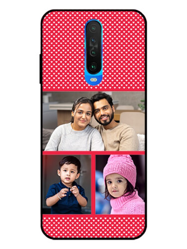 Custom Poco X2 Personalized Glass Phone Case  - Bulk Pic Upload Design