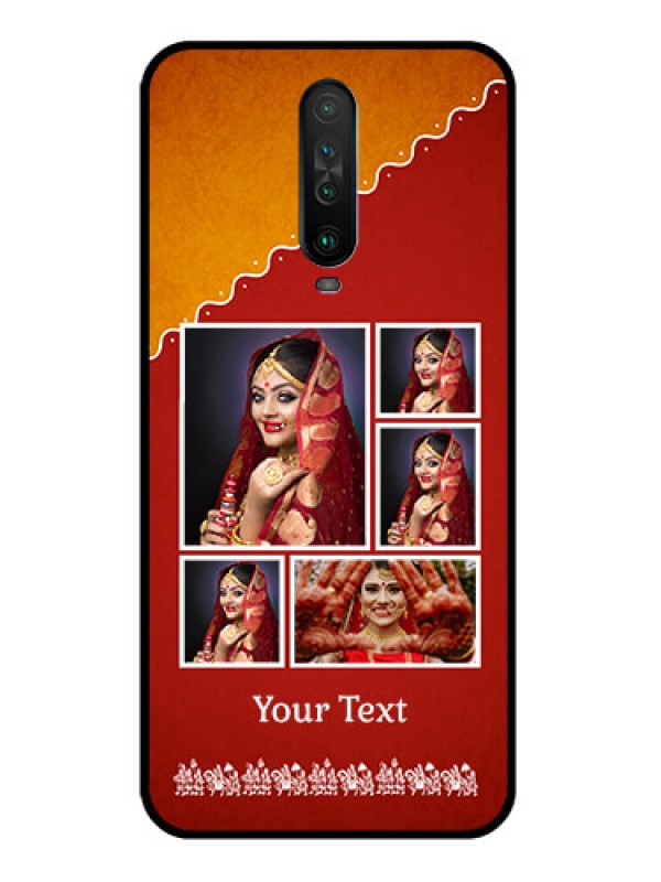 Custom Poco X2 Personalized Glass Phone Case  - Wedding Pic Upload Design