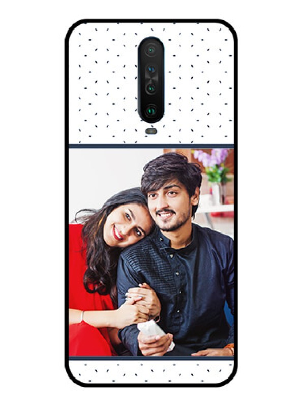 Custom Poco X2 Personalized Glass Phone Case  - Premium Dot Design