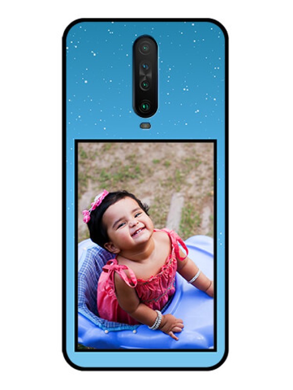 Custom Poco X2 Custom Glass Mobile Case  - Wave Pattern Colorful Design