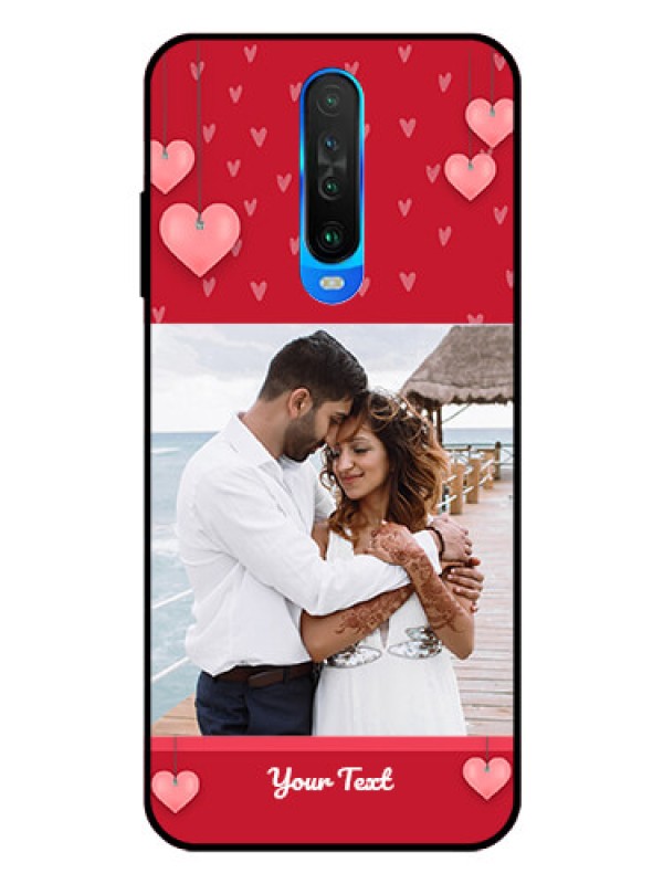 Custom Poco X2 Custom Glass Phone Case  - Valentines Day Design