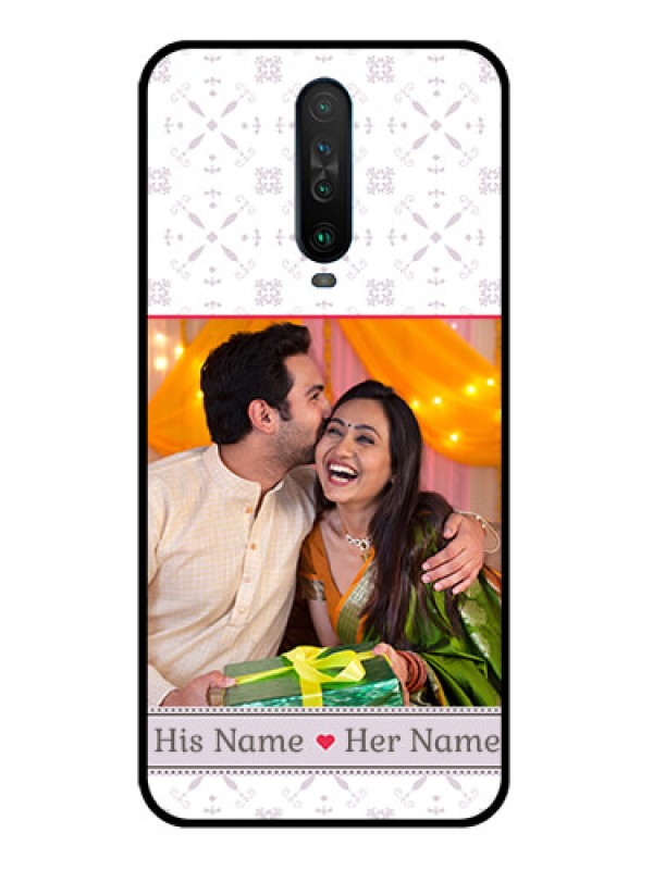 Custom Poco X2 Custom Glass Mobile Case  - with Photo and Ethnic Design