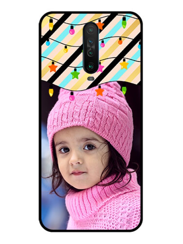 Custom Poco X2 Custom Glass Mobile Case  - Lights Hanging Design