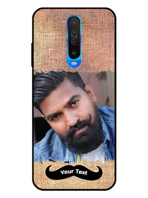 Custom Poco X2 Personalized Glass Phone Case  - with Texture Design