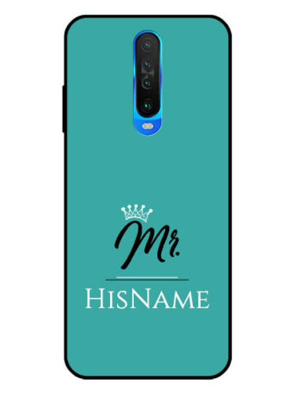 Custom Poco X2 Custom Glass Phone Case Mr with Name