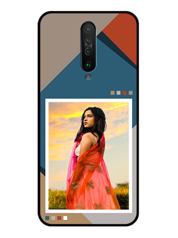 Custom Poco X2 Personalized Glass Phone Case - Retro color pallet Design